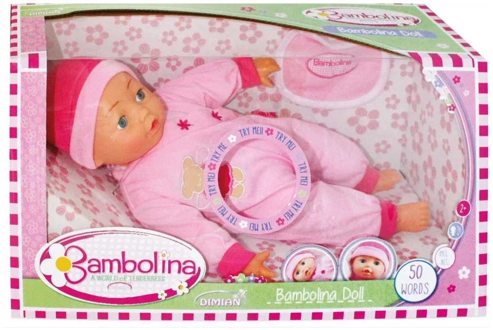 4895167989116_1.jpg Overige Merken Bambolina Interactieve Pop 40 Cm + Geluid - Afbeelding 1