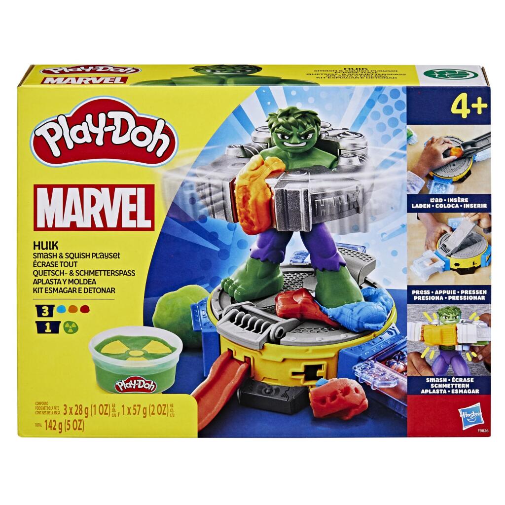 5010996257659_0.jpg Play-Doh Hulk Smash And Squish - Afbeelding 1
