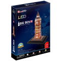 Cubic Fun 3D Puzzel Big Ben + Led Verlichting 28 Stukjes - Afbeelding 4
