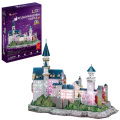 Cubic Fun 3D Puzzel Neuschwanstein Castle + Led Verlichting 128 Stukjes
