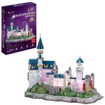Cubic Fun 3D Puzzel Neuschwanstein Castle + Led Verlichting 128 Stukjes