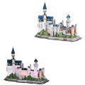 Cubic Fun 3D Puzzel Neuschwanstein Castle + Led Verlichting 128 Stukjes - Afbeelding 3