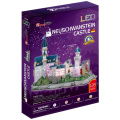 Cubic Fun 3D Puzzel Neuschwanstein Castle + Led Verlichting 128 Stukjes - Afbeelding 4