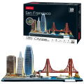 Cubic Fun 3D Puzzel City Line San Francisco + Led Verlichting 90 Stukjes