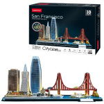 Cubic Fun 3D Puzzel City Line San Francisco + Led Verlichting 90 Stukjes