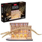 Cubic Fun Houten Led 3D Puzzel Natural Museum Blauwe Vinvis 222 Stukjes