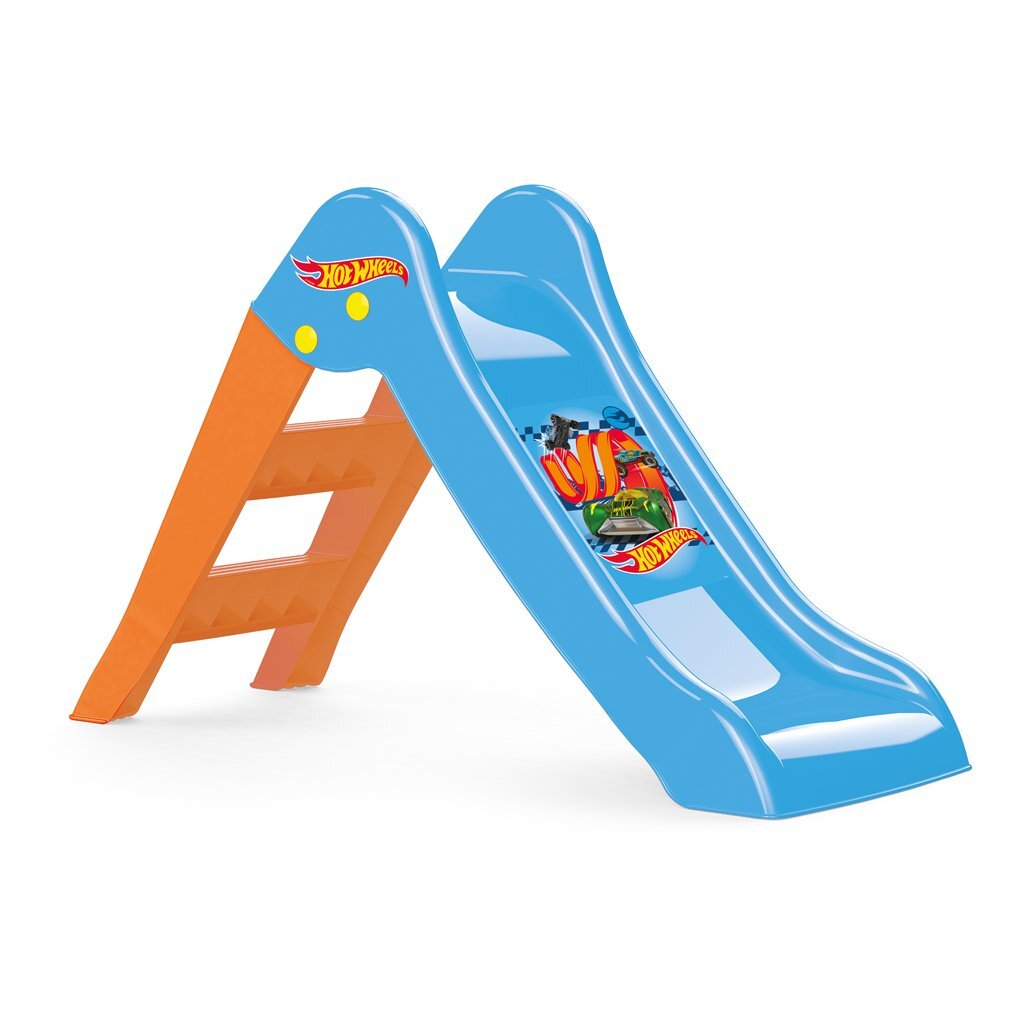 8690089023018_1.jpg Dolu Hot Wheels Glijbaan 70X111X47 Cm Blauw/Oranje - Afbeelding 1