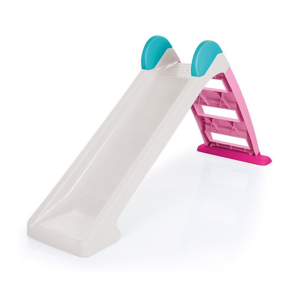 8690089025753_1.jpg Dolu Glijbaan 72X133X45 Cm Wit/Roze/Blauw - Afbeelding 1