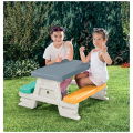 Dolu 2618 Picknicktafel Voor 4 Kinderen Binnen/Buiten Grijs/Geel/Blauw/Wit - Afbeelding 3