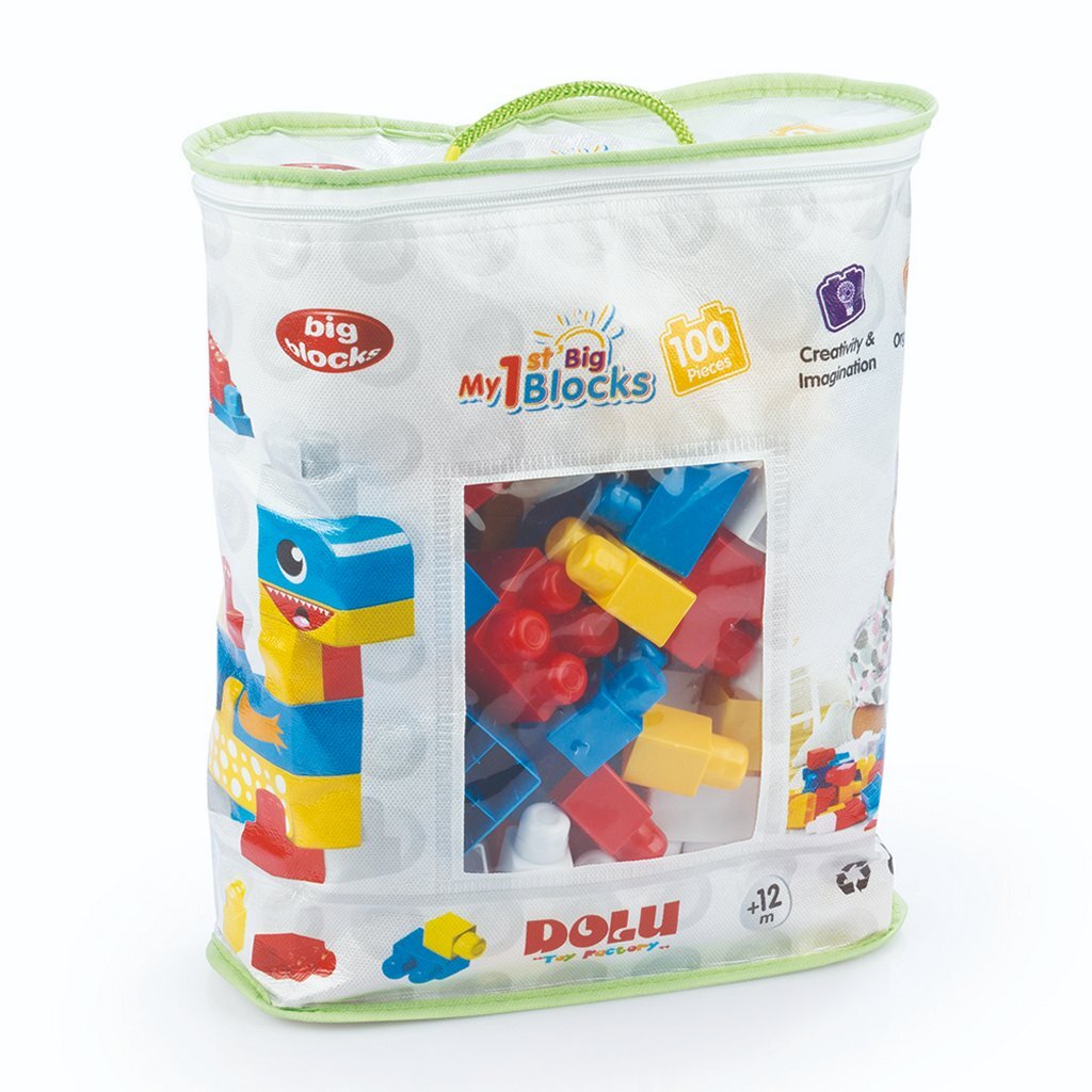 8690089050205_1.jpg Dolu My First Big Blocks 100 Blokken - Afbeelding 1