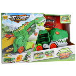 Overige Merken Transporter Dino + 2 Die-Cast Voertuigen Assorti