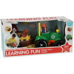 Tractor Met Aanhanger + 4 Dieren + Licht En Geluid